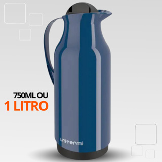 Garrafa Térmica Siena 1L Unitermi com Ampola de Vidro Diversas Cores, Térmico Quente e Frio Café Chá em Oferta na Shopee