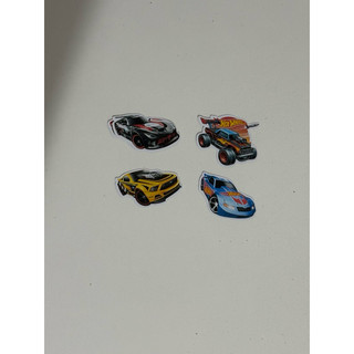 Pacote com 60 apliques / Recortes - Festa Hot wheels carros - decoração - papelaria
