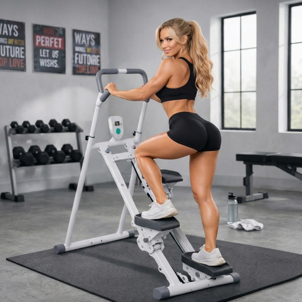 Simulador De Escada Máquina Caminhada Dobrável Stepper Dobrável Suporta Até 150kg
