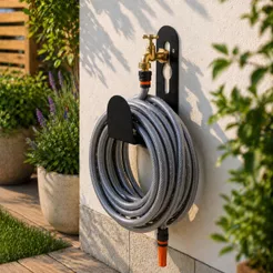 Suporte para Mangueira de Jardim Parede ou Torneira | Organizador de Mangueira Resistente e Fácil Instalação