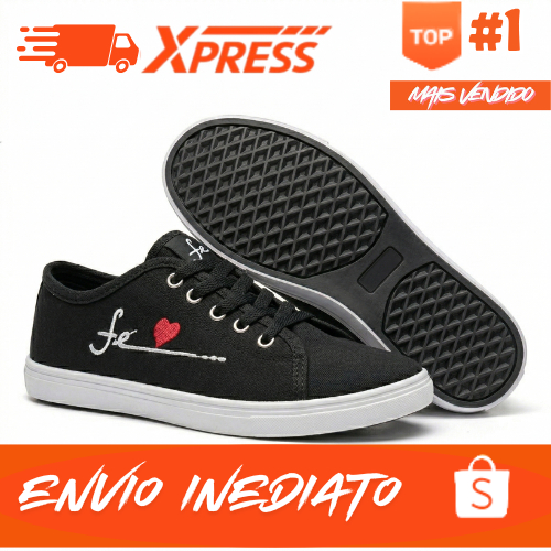 Tênis Feminino Escolar e Passeios Tênis Casual Para Igreja Envio Imediato