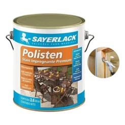 Polisten Stein Transparente Sayerlack 3,6lts Madeira Acabamento Acetinado