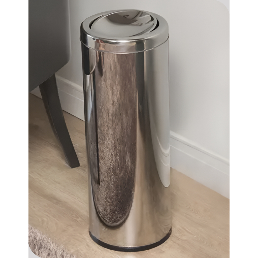 Cesto de Lixo Aço Inox Com Tampa Lixeira 16 Litro Martinazzo em Oferta na Shopee