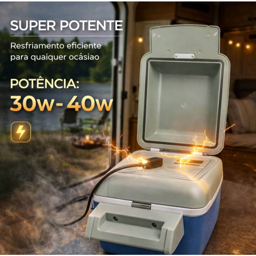 Mini Refrigerador Portátil Geladeira Portátil 12V Mini Geladeira Para Carro Refrigerador Veicular 12V Geladeira Automoti