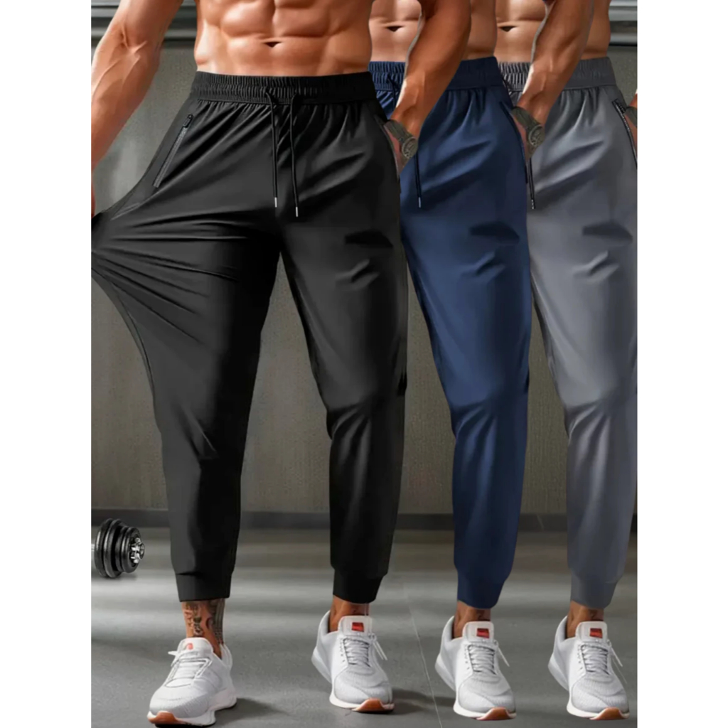 KIT 2 Calça Jogger Com Elastico Na Perna Nova Coleção 2025 em Oferta na Shopee