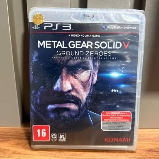 JOGO METAL GEAR SOLID V GROUND ZEROES PS3 MÍDIA FÍSICA ORIGINAL E LACRADA