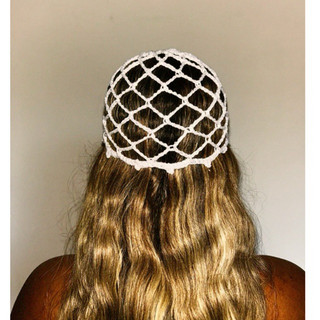 Head piece em crochê unissex tendência das blogueiras no verão| touca vazada de crochê praia praiana