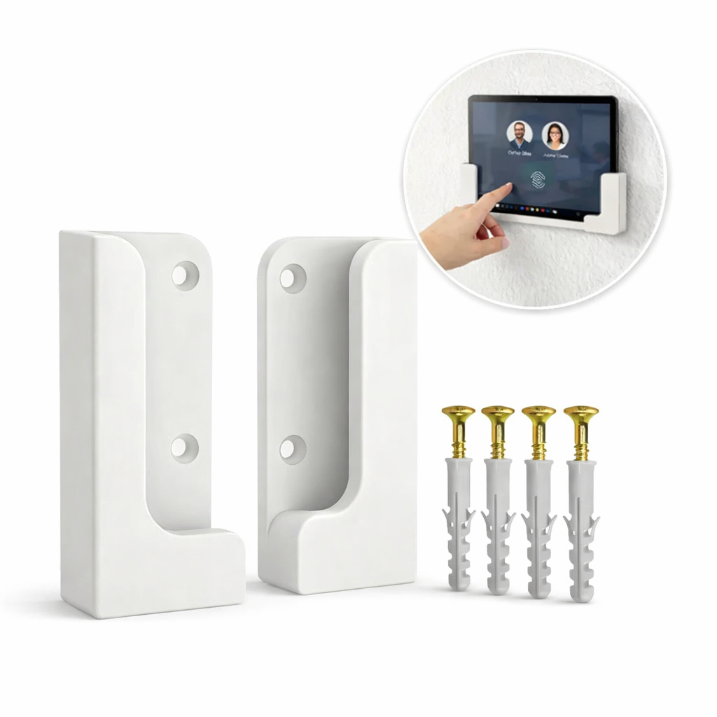 Suporte De Parede E Moveis Branco Para Tablet E Ipads Com Parafusos