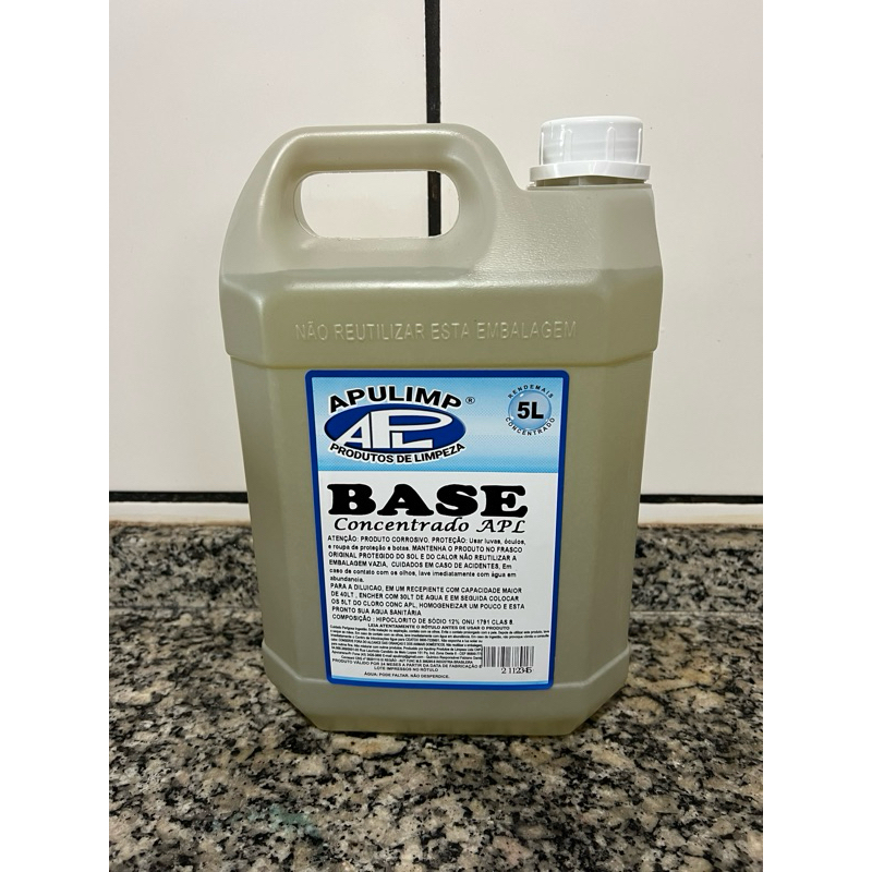 Base Concentrada 5Lt Ag Sanitária Faz 35Lt
