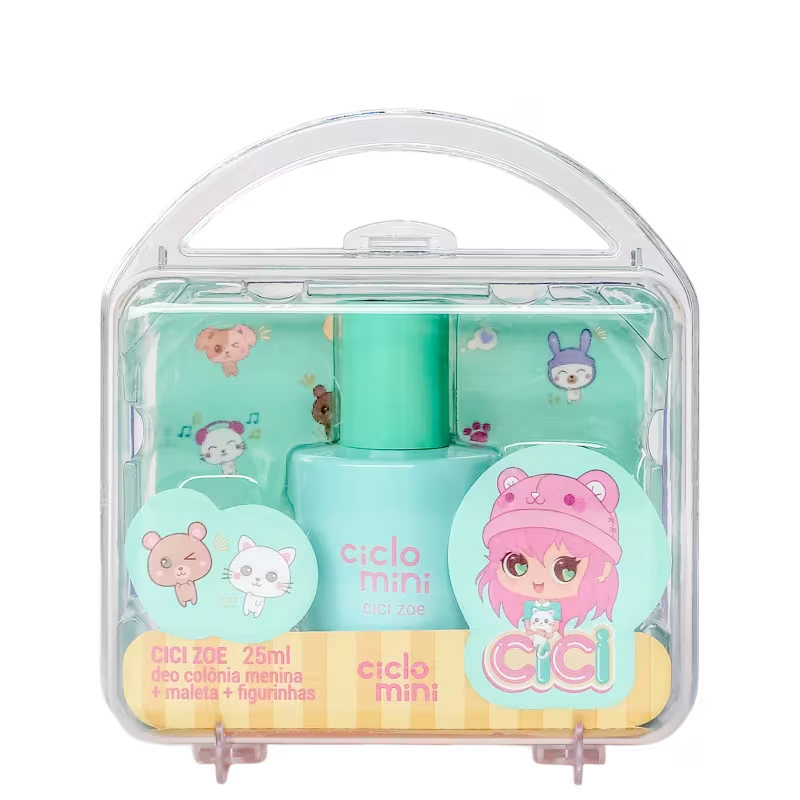 Perfume Ciclo Mini Cici Zoe Maletinha com Deo Colônia 25ml