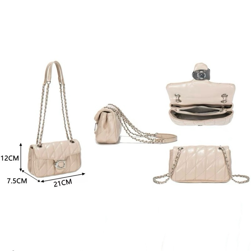 Bolsa feminina com corrente ideal para balada e eventos acompanha alça de corrente (cabe celular)