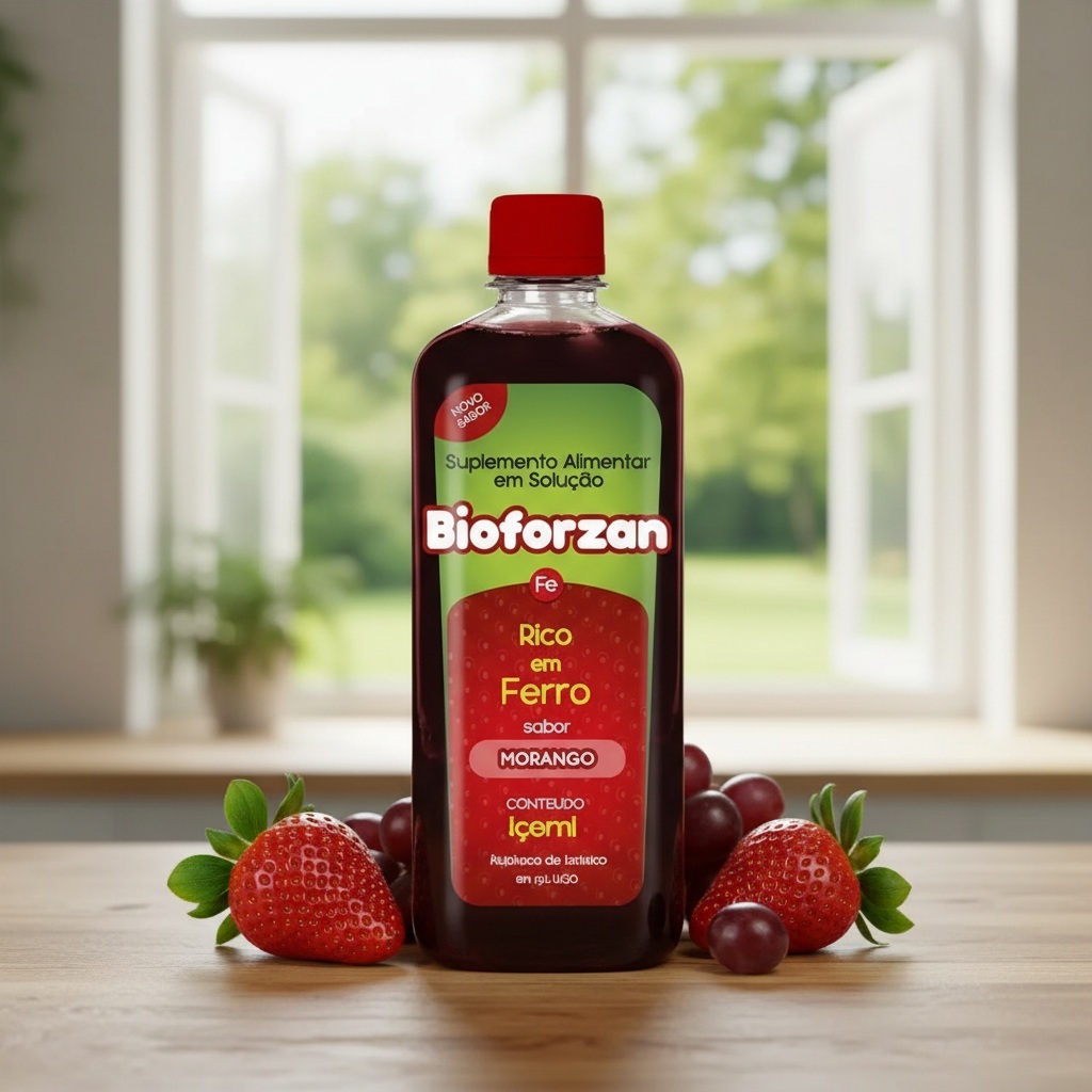 Bioforzan Morango 400ml Suplemento Alimentar - Arte Nativa