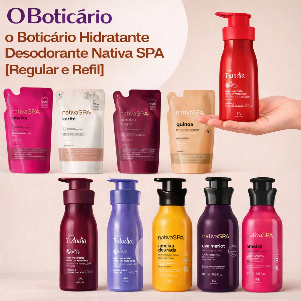 o Boticário Hidratante Desodorante Nativa SPA [Regular e Refil]