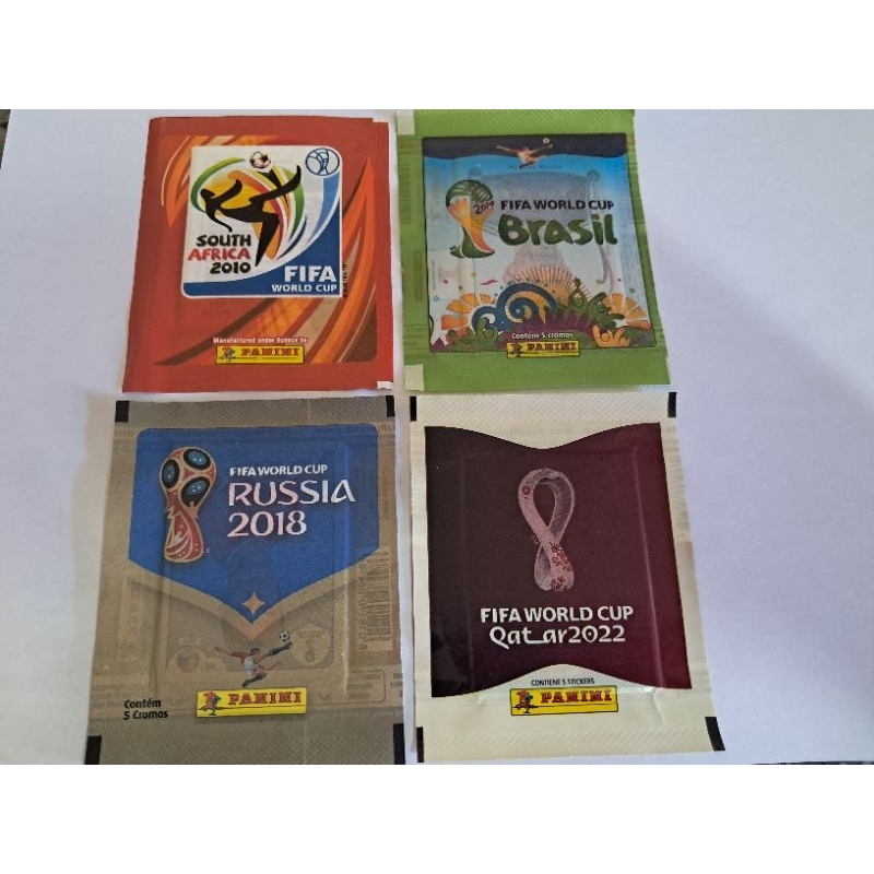 Lote 4 envelopes Copas 2010,14,18 e 2022