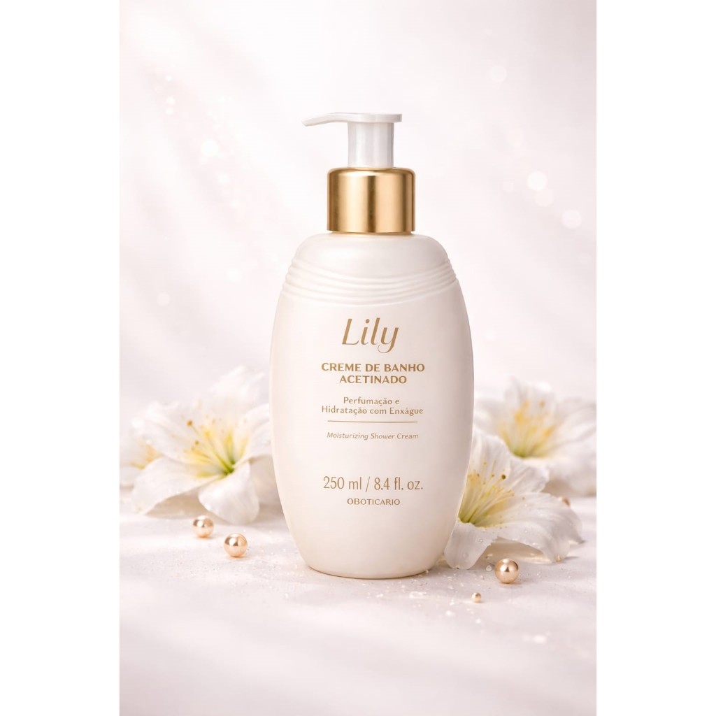 Lily Creme de Banho Acetinado Hidratante 250ml – O Boticário