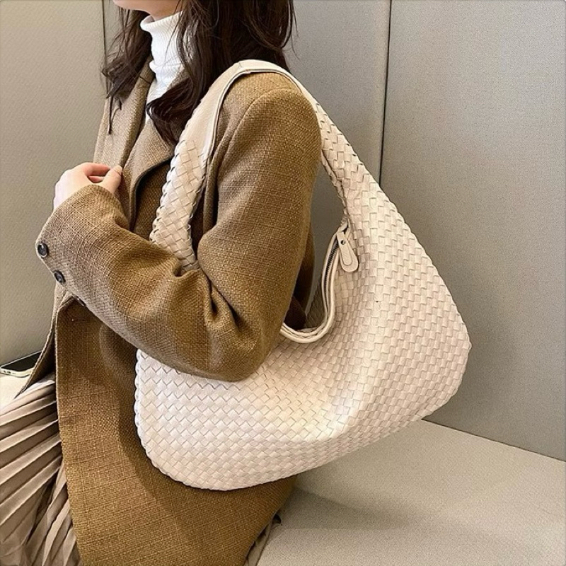 Saco tecido à mão senhoras novo estilo trabalho Commuter ombro axila saco verão Casual portátil travesseiromedidas
