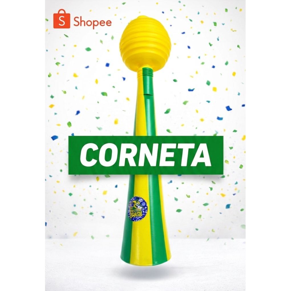 Buzina Maluca Copa do Mundo Brasil Seleçao Brasileira -  11X49CM