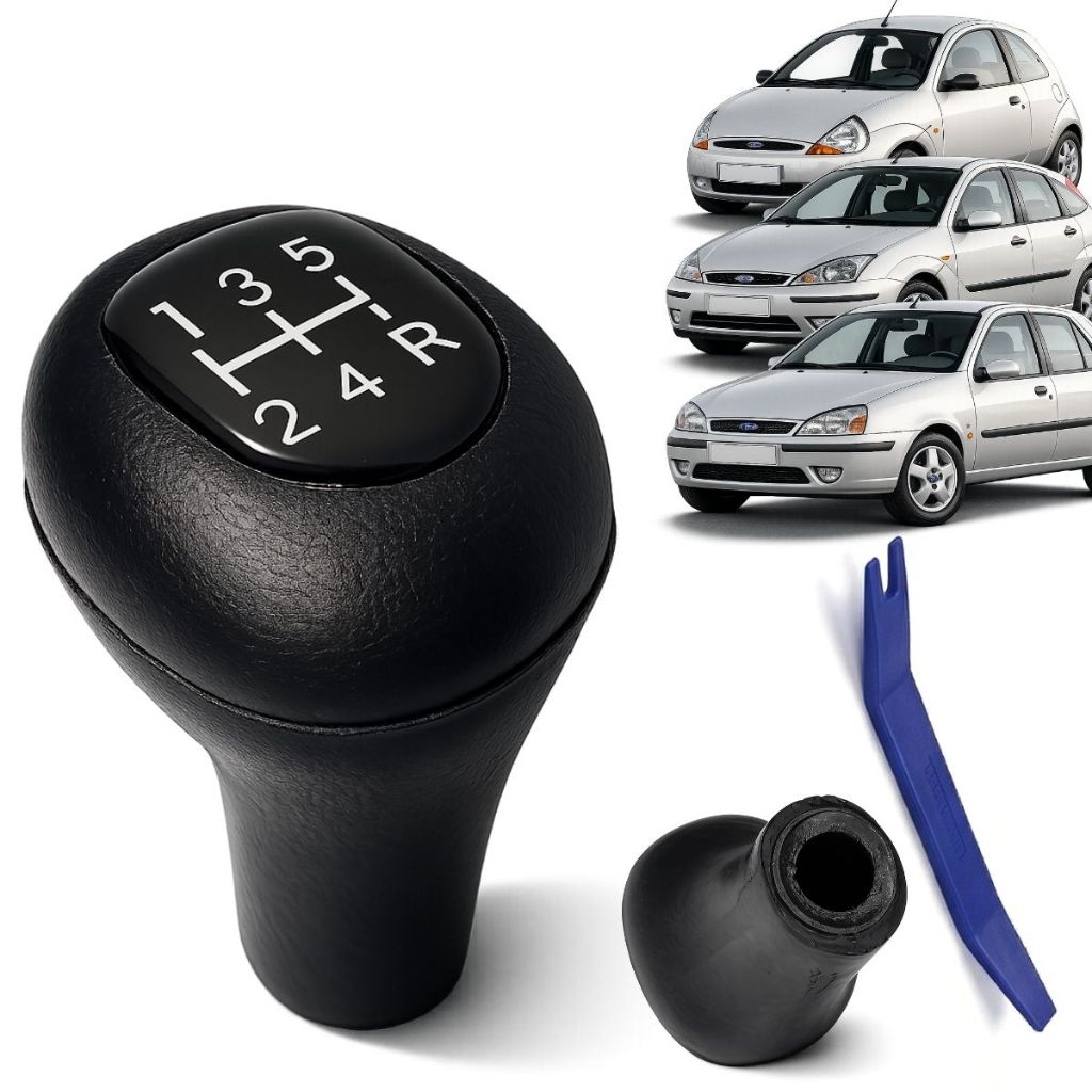 Manopla Bola de Cambio Alavanca Marcha Ré Para Ford Ka Focus Fiesta 1997 até 2007 Todos