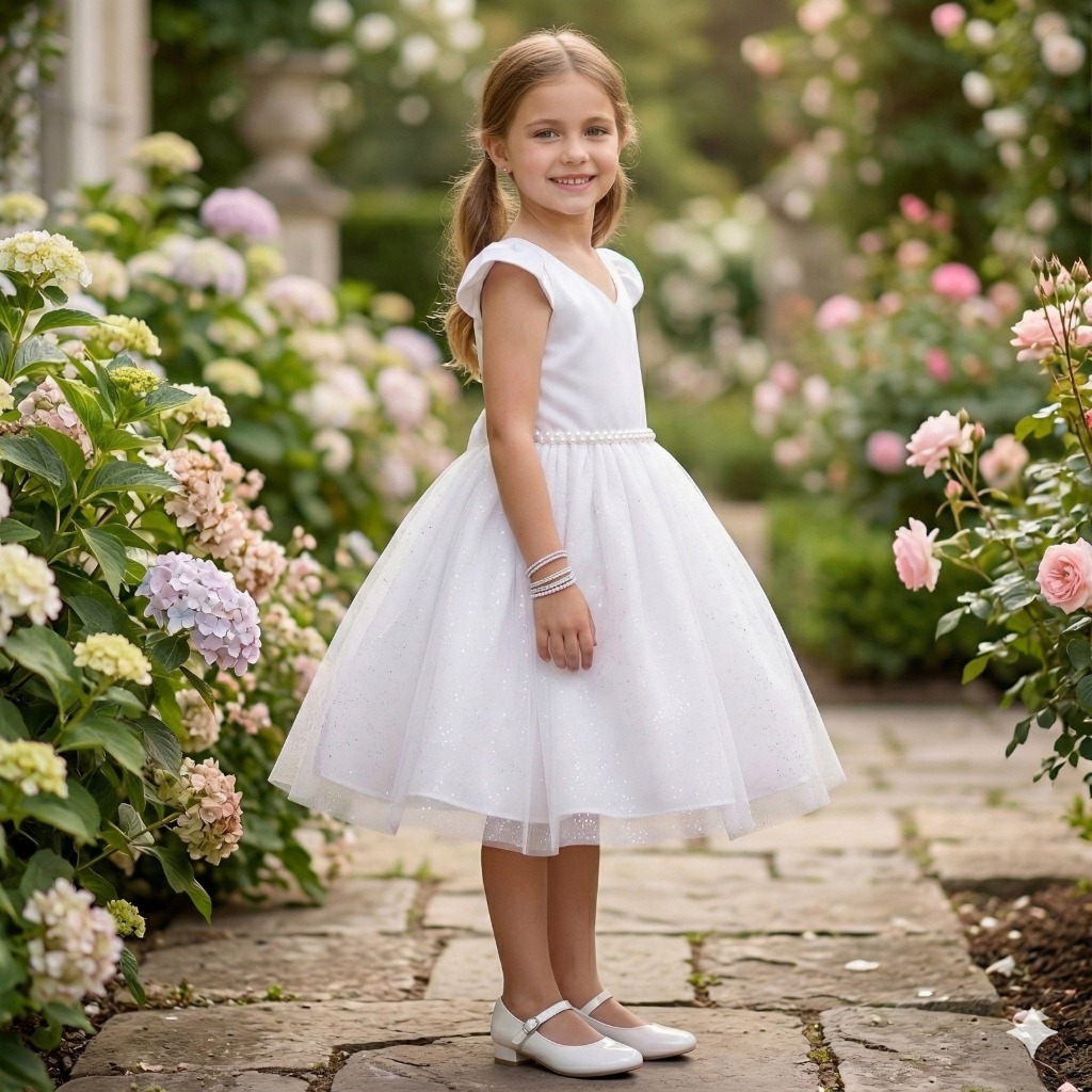 Vestido de Daminha Sofisticado para o Casamento ou Batizado Vestido de princesinha QUEIMA DE ESTOQUE