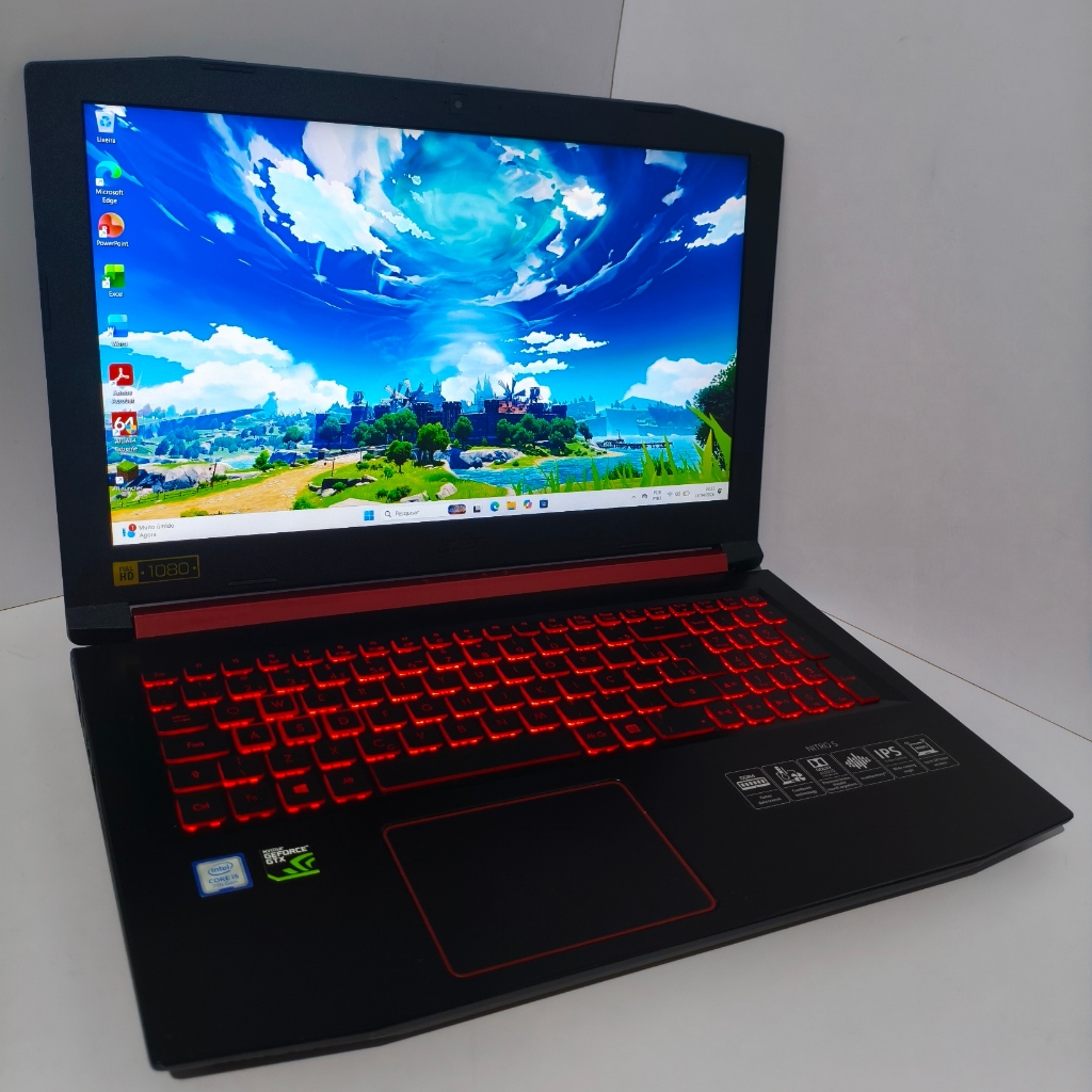 Notebook Acer Nitro 5, Core i5 7300HQ, GTX 1050, 16GB RAM, 512GB SSD NVMe, 15.6P FHD IPS, Windows 11