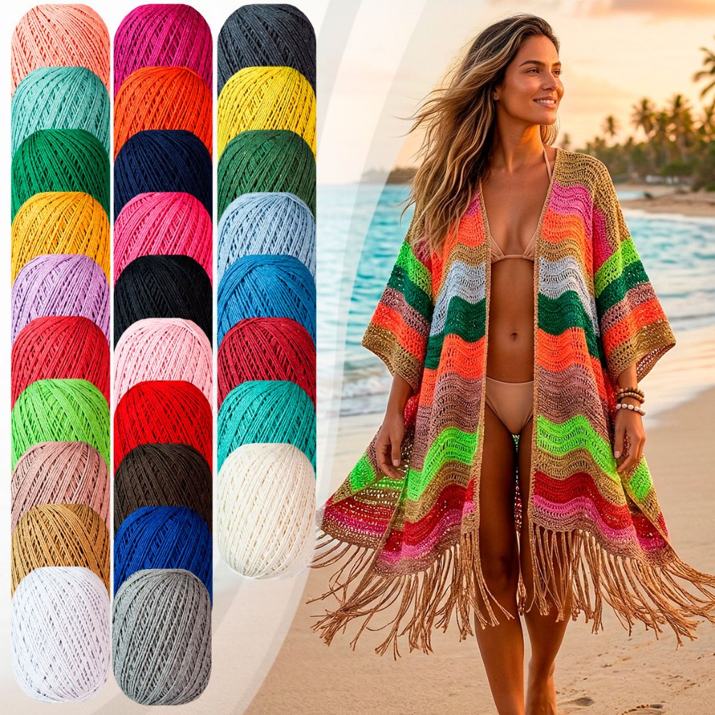 Fio Barbante 215g Tex 885 Crochê Tricô Artesanato Feito À Mão Tapetes Coloridos Bolsas Macramê