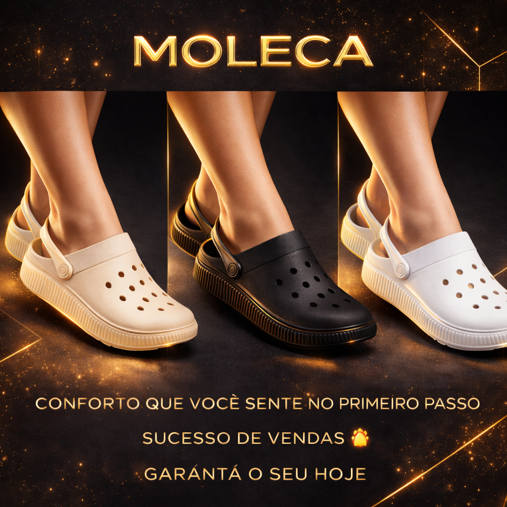 Babuche Feminino Moleca Eva Ortopédico Super Leve Clog Confortável Dia a dia Lançamento Original