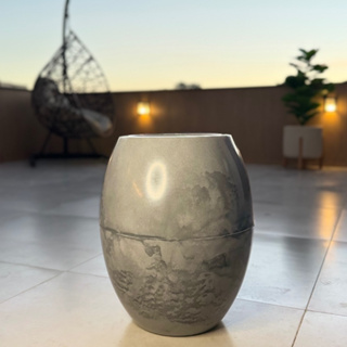 Vaso para decoração e plantas -em polietileno oval liso G em Oferta na Shopee