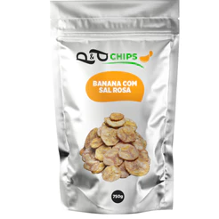 Banana Chips P&P Salgada Natural e Sem Glúten