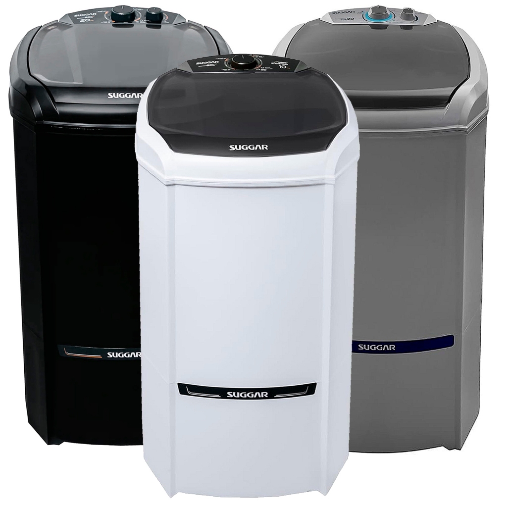 Imagem Lavadora Tanquinho 20Kg Suggar Eco Semiautomática Elétrica Maquina Lavar Roupas 127V/220V