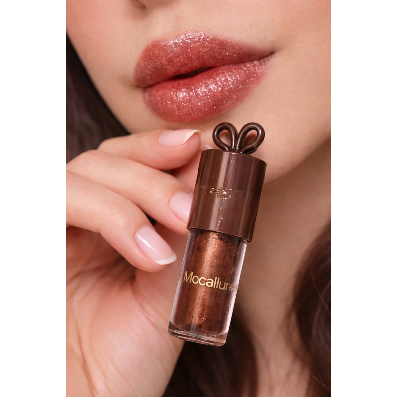 Gloss Labial Chocolate Mocallure Super Brilho Efeito Glow Lábios Volumosos