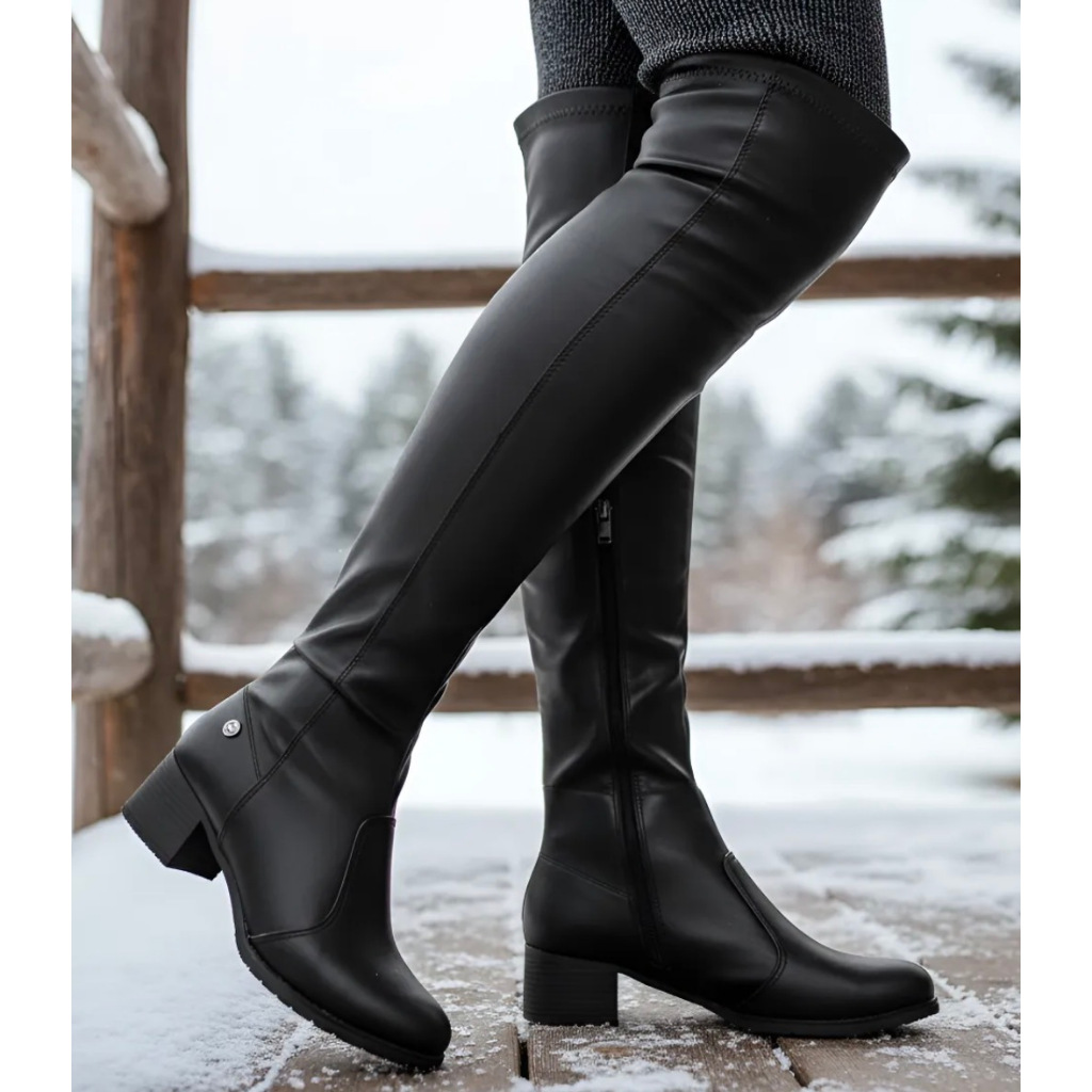 Bota Feminina Cano Alto Over the knee Dakota Salto BLOCO Da221