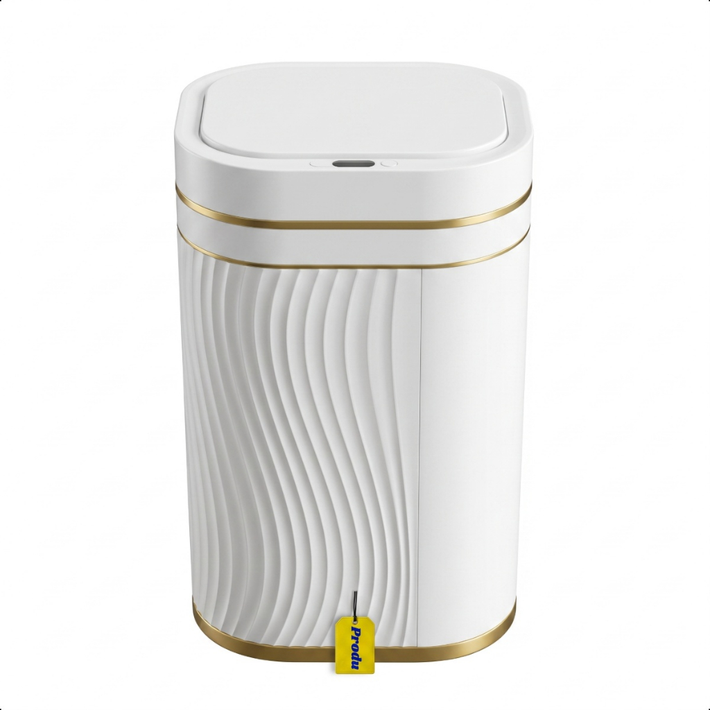 Lixeira Inteligente Produ Sensor Automatico Banheiro Cozinha Luxo Prova Dagua Design Moderno