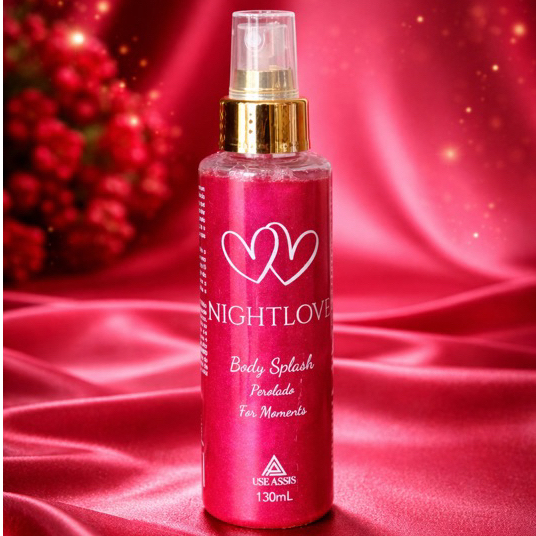Body Splash NIGHT LOVE for moments 130ml Fragrância Sofisticada Desodorante Corporal Colônia dia a dia