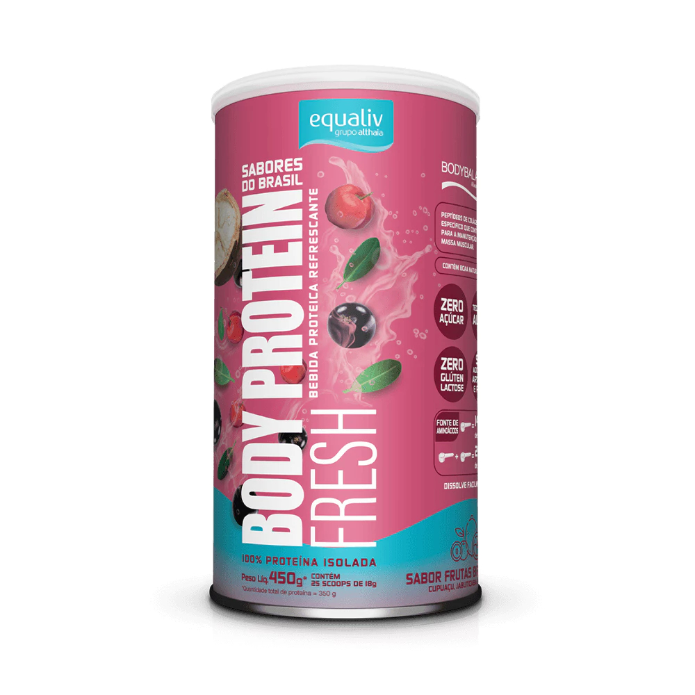 Body Protein Fresh Frutas Brasileiras 450g Equaliv Proteína Isolada