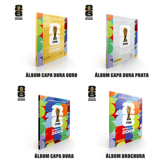Álbum Copa Do Mundo 2026 Brochura / Capa dura Normal / Prata / Ouro  - Fifa World Cup 2026 Oficial