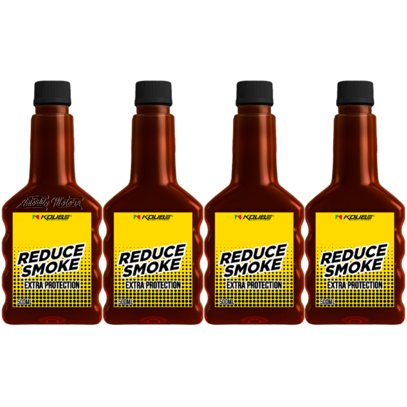 Kit 4 Aditivo Motores Cansados Prolonga REDUCE SMOKE KOUBE 500ml