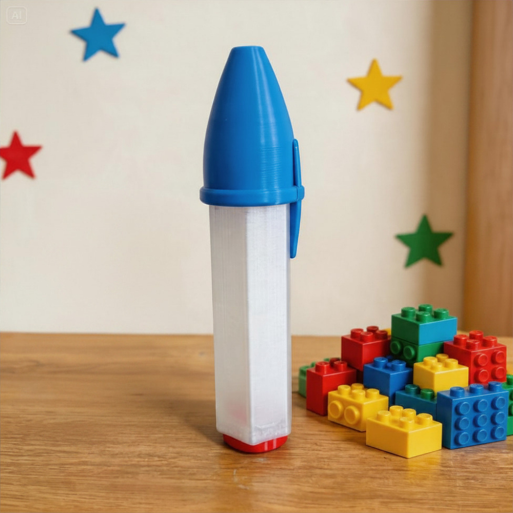 Estojo Para Caneta e Lápis Criativo Caneta Bic Gigante