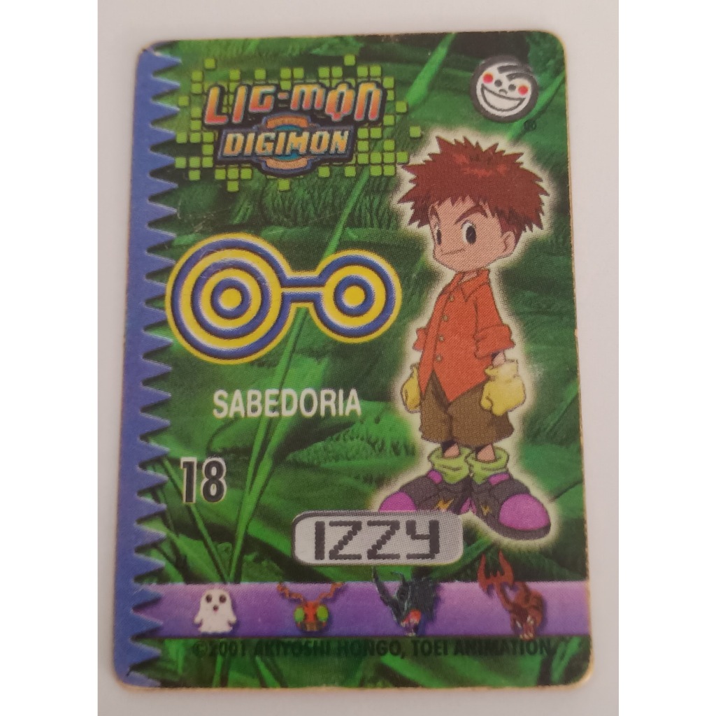 Card - Lig-mon Digimon - Izzy  (Original de Época)