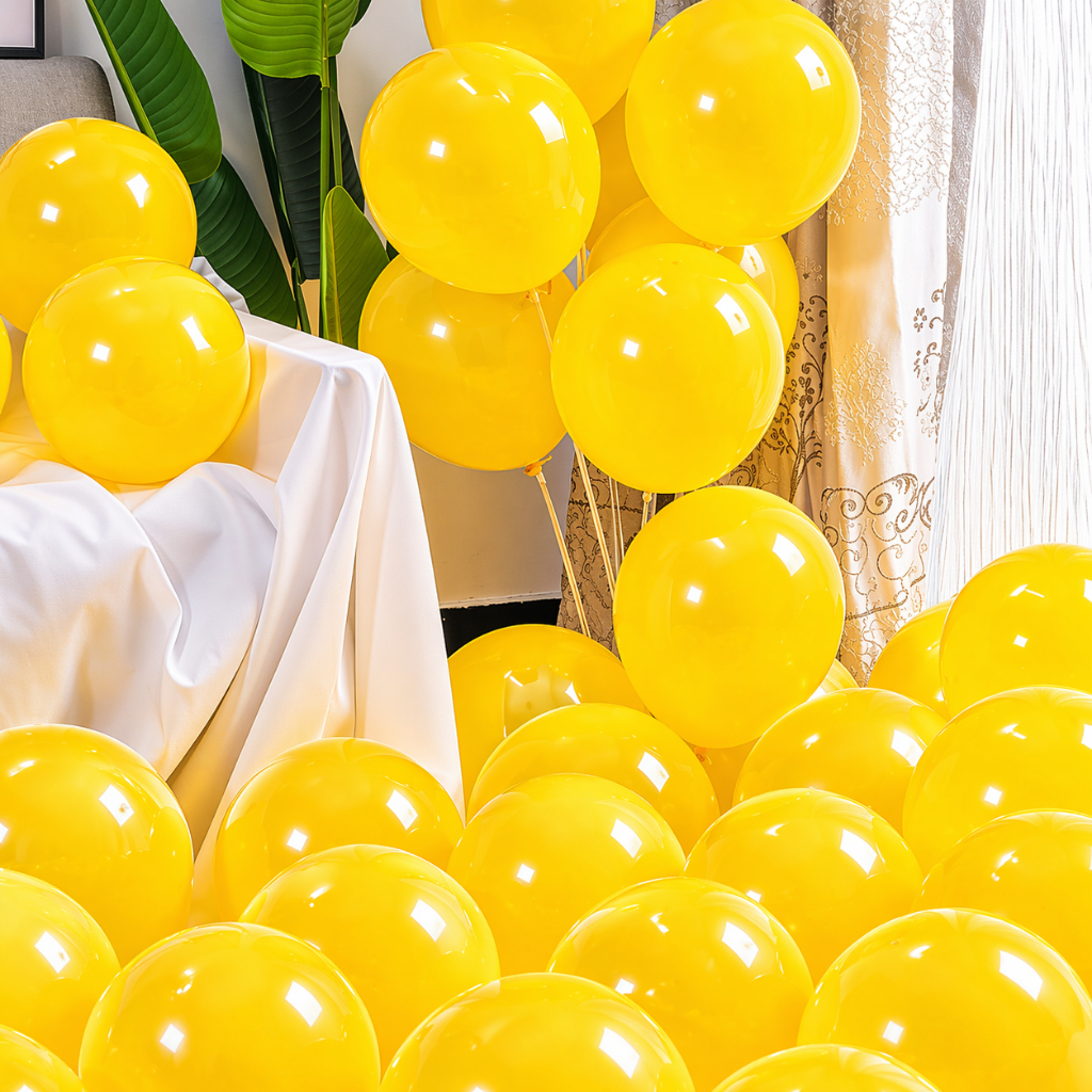 Balões São Roque Bexigas Amarelo Citrino C/50 Unidades