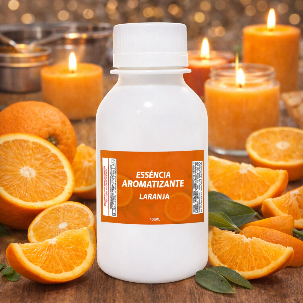 Essência de Laranja para Velas Aromáticas Artesanais 100 ML - A Base de Óleo Lipossolúvel em Oferta na Shopee