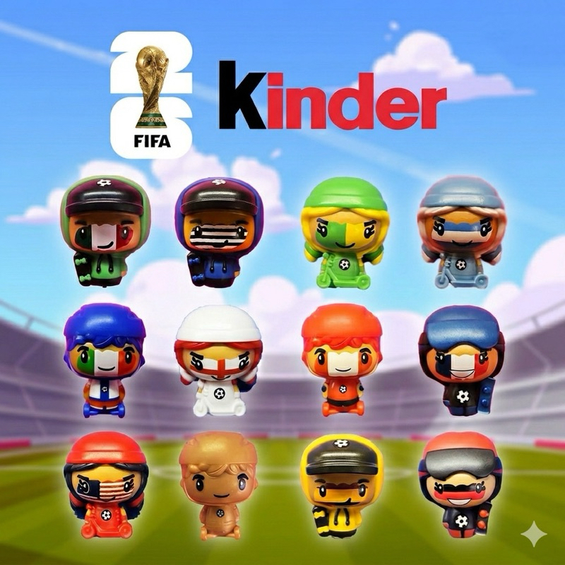 Kinder Ovo Copa do Mundo 2026 | Brinquedos Colecionáveis | Edição Especial Limitada