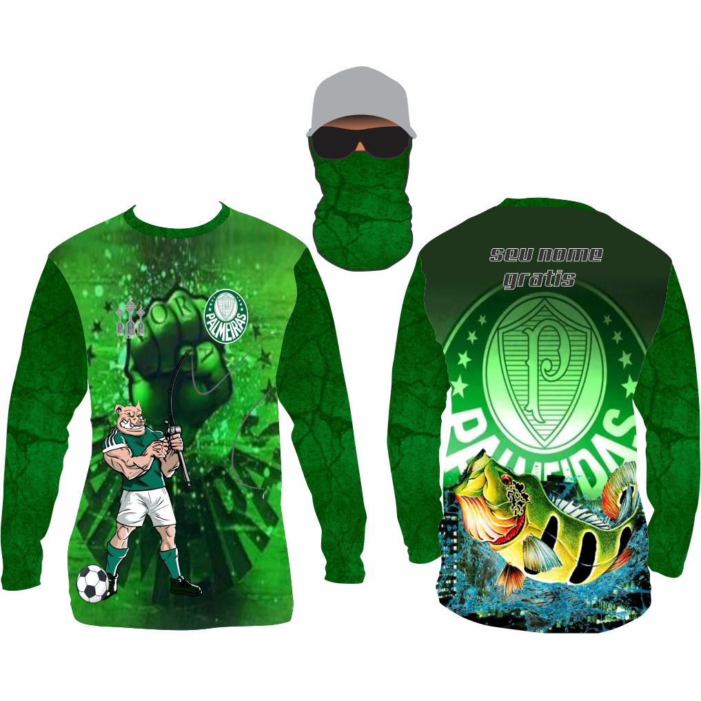 camisa camiseta pesca a tucunare tambaqui tilapia robalo time  pesca uv bandana e nome gratis ref65