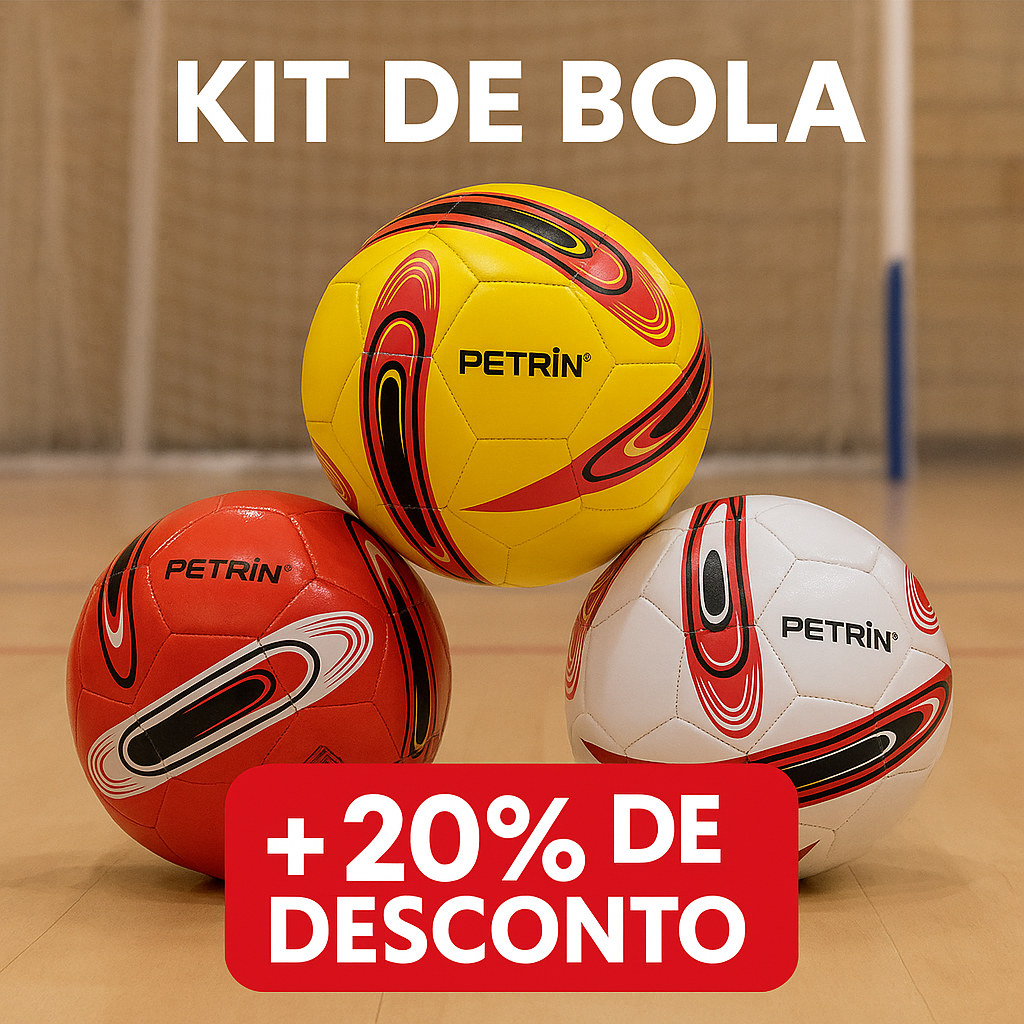 kit 3 Bola de Futebol Campo Oficial N5 Premium  Treino Jogo Brinquedo Criança Presente Bola Capotao