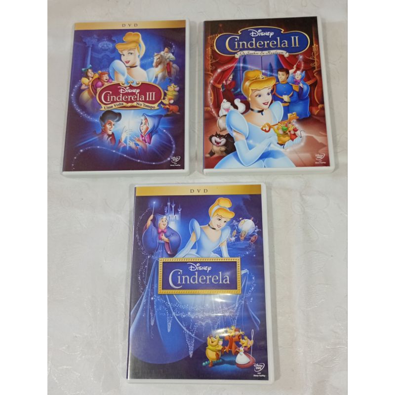 DVD COLEÇÃO " Cinderela" ( 3 DVDS)