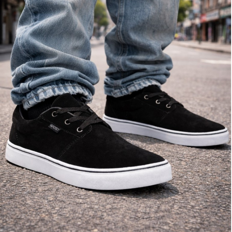 Tênis Casual Street Oadsey Skatista Skate 100% Couro Eco Premium — R$ 79,90 em Shopee, 33% OFF