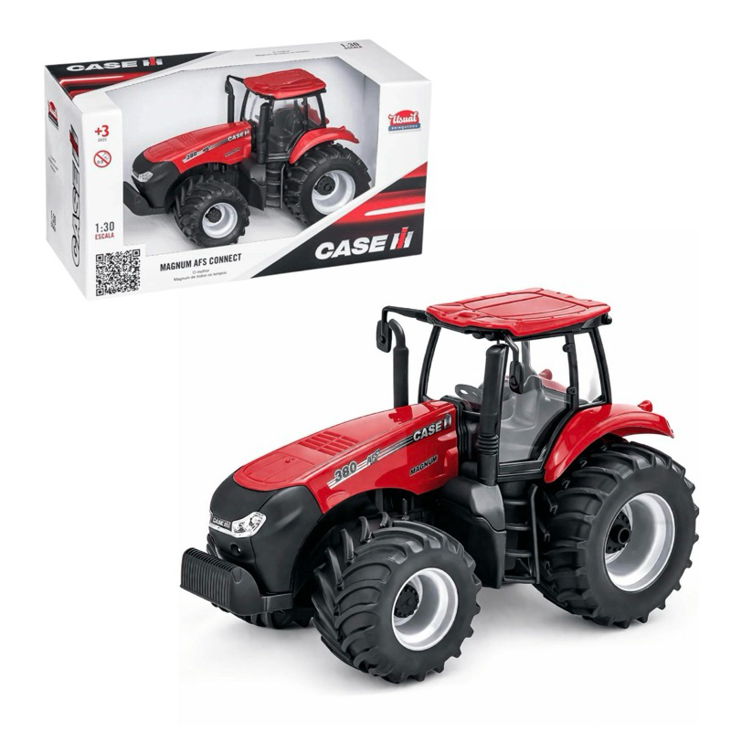 Trator Magnum Case 380 Em Miniatura Réplica Oficial Usual Brinquedos