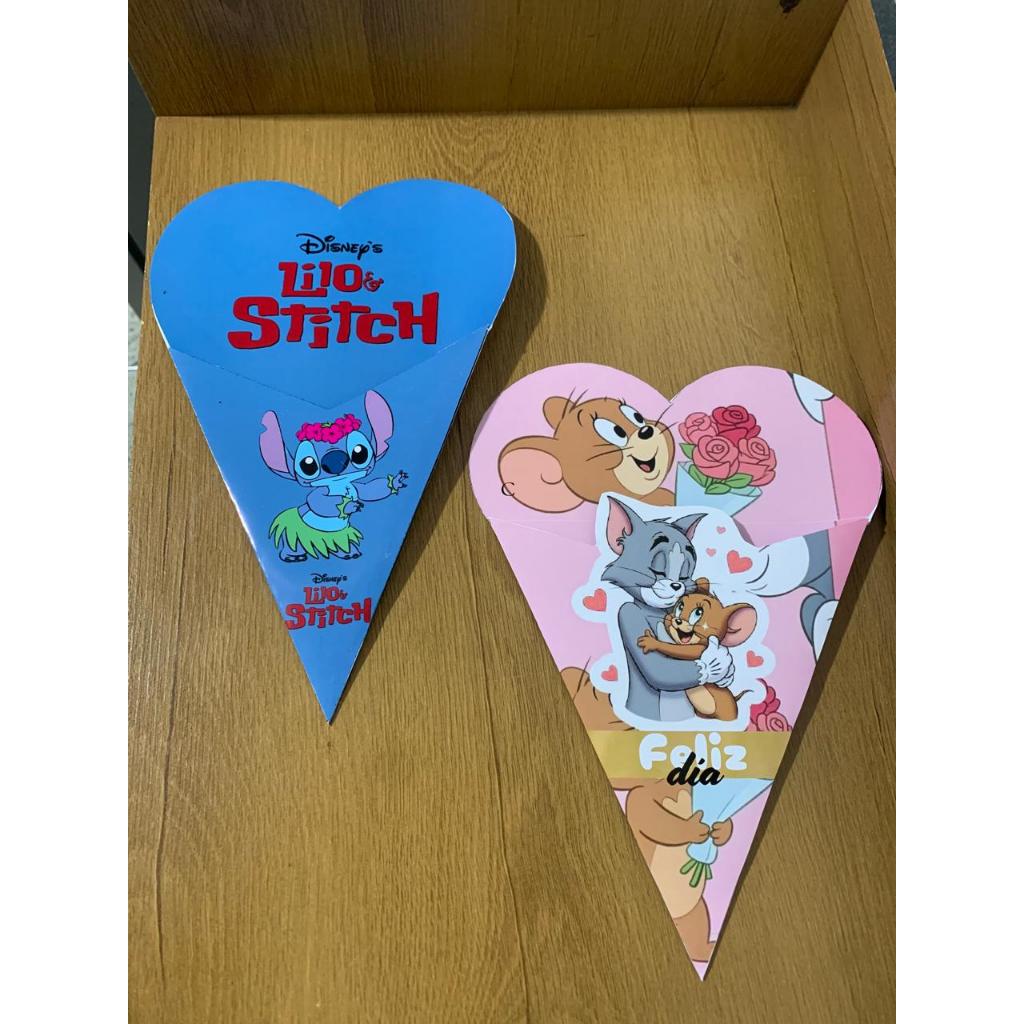 Cone Personalizado Festa Infantil Porta Doces Lembrancinha Aniversário Temas Diversos