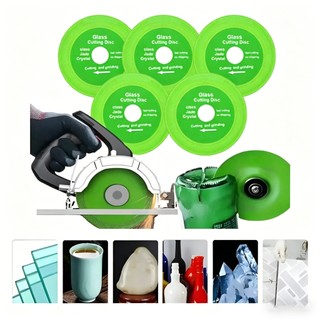 Kit 1/3/5 Discos Diamantado Para Corte De Vidro Porcelanato Piso e Cerâmica 100mm X 20mm