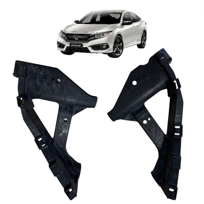 Par de Suportes Guia do Farol Honda Civic G10 2017 a 2021 Usado – Peças Originais