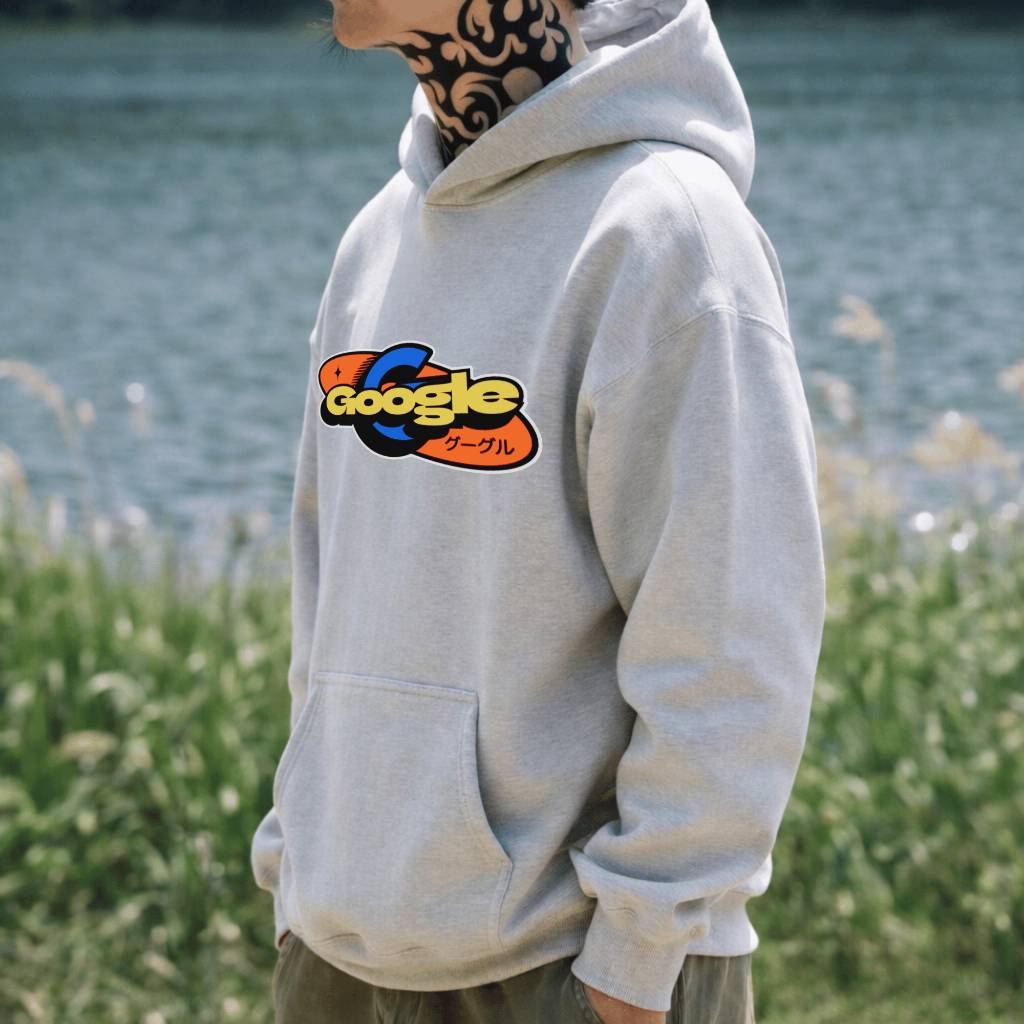 Moletom Estampado Google Japa Stretwear Canguru Inverno Unisex Frio Algodão Estilosa e Confortavel Premium  Lançamento